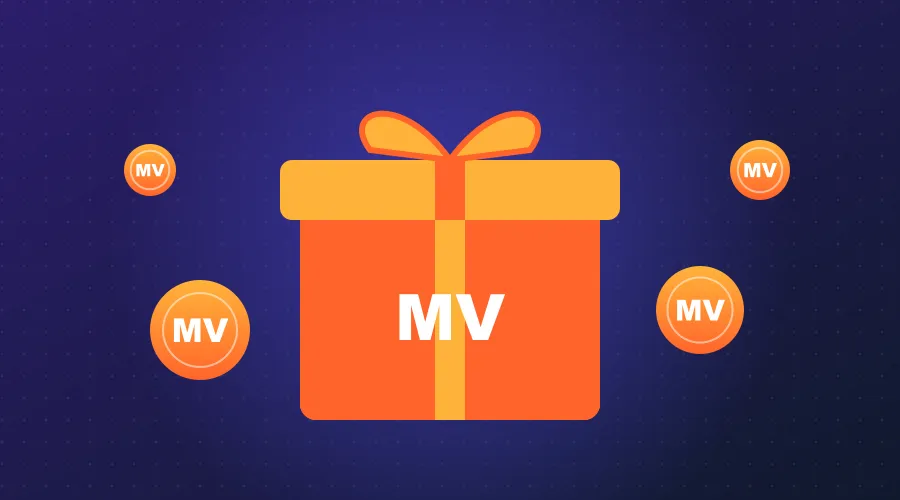 Prezent z logo MV i monety – oferta powitalna MV